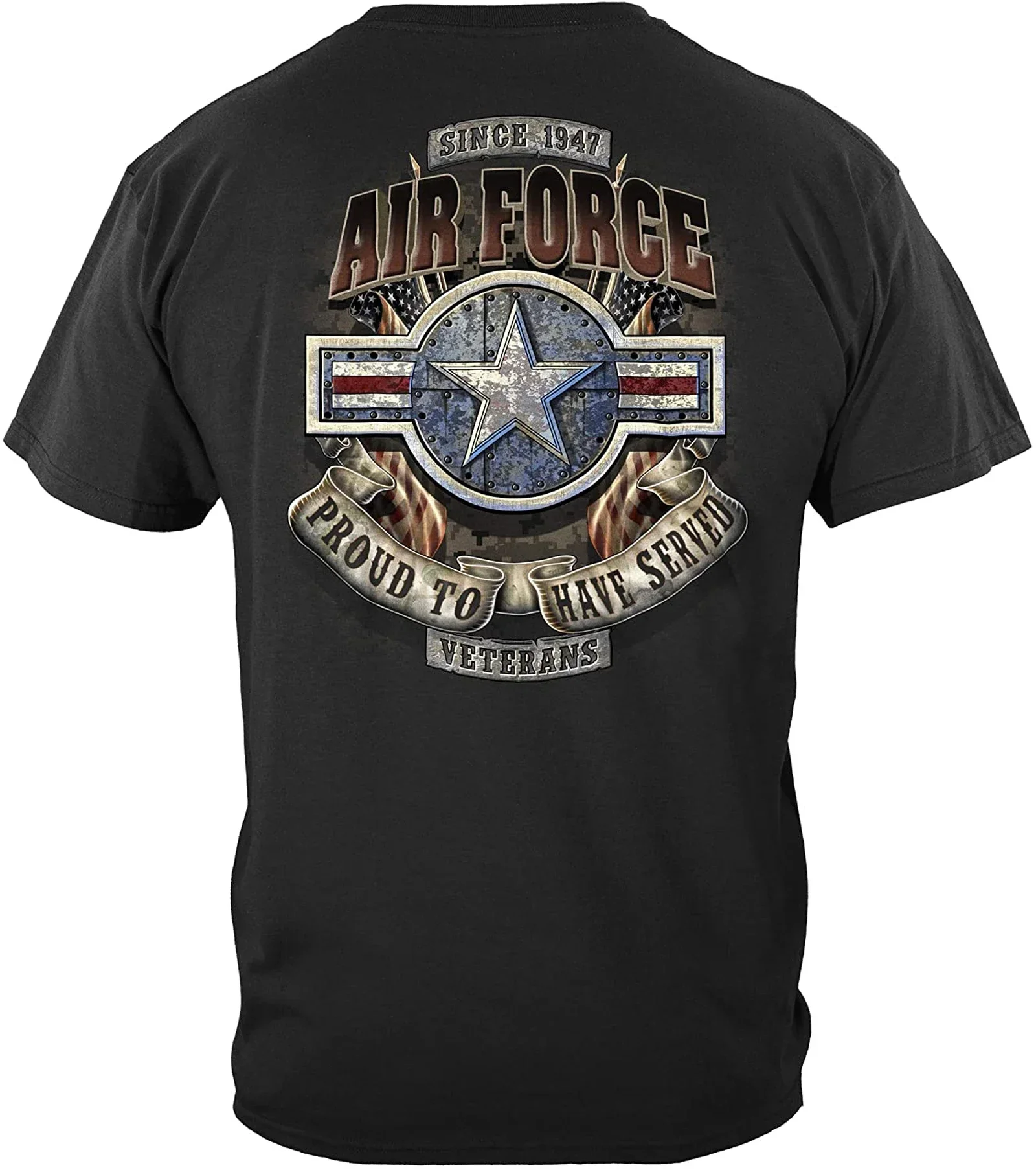 Proud to Have Served. US Air Force Veterans T-Shirt 100% Cotton O-Neck Summer Short Sleeve Casual Mens T-shirt Size S-3XL