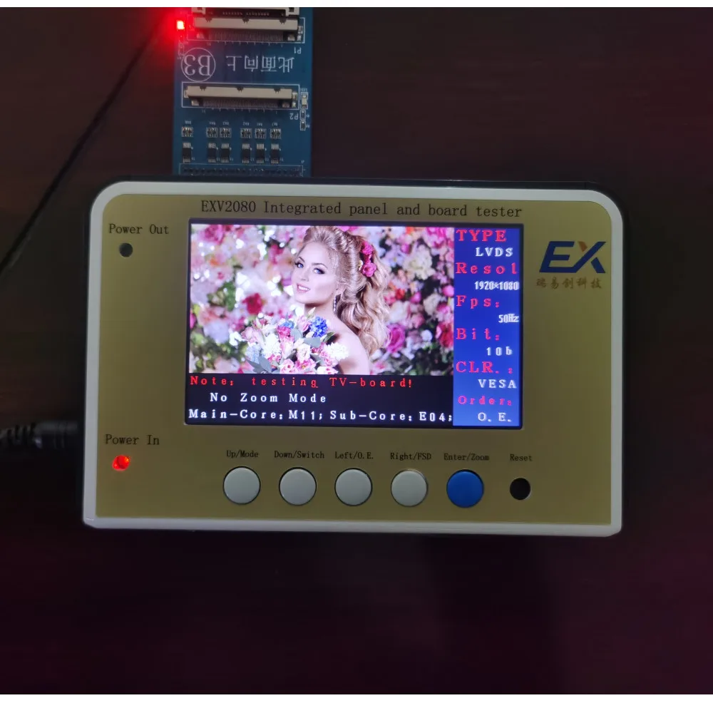 EXV2080 Intergrated Panel And Board Tester LVDS/MINILVDS/4K-VBY1 Turn To HDMI For Testing Screen Module MainBoard TV Repair Tool