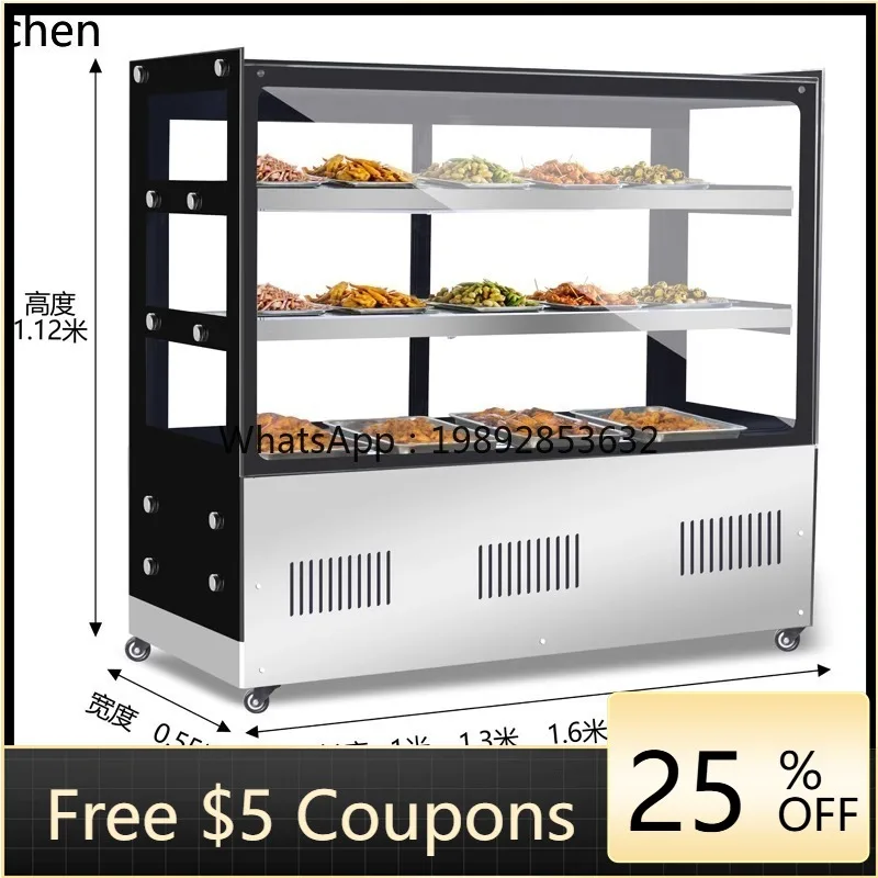 

Right Angle Square Stall Cold Vegetable Display Cabinet Refrigerated and Fresh A la carte Cabinet BBQ Small