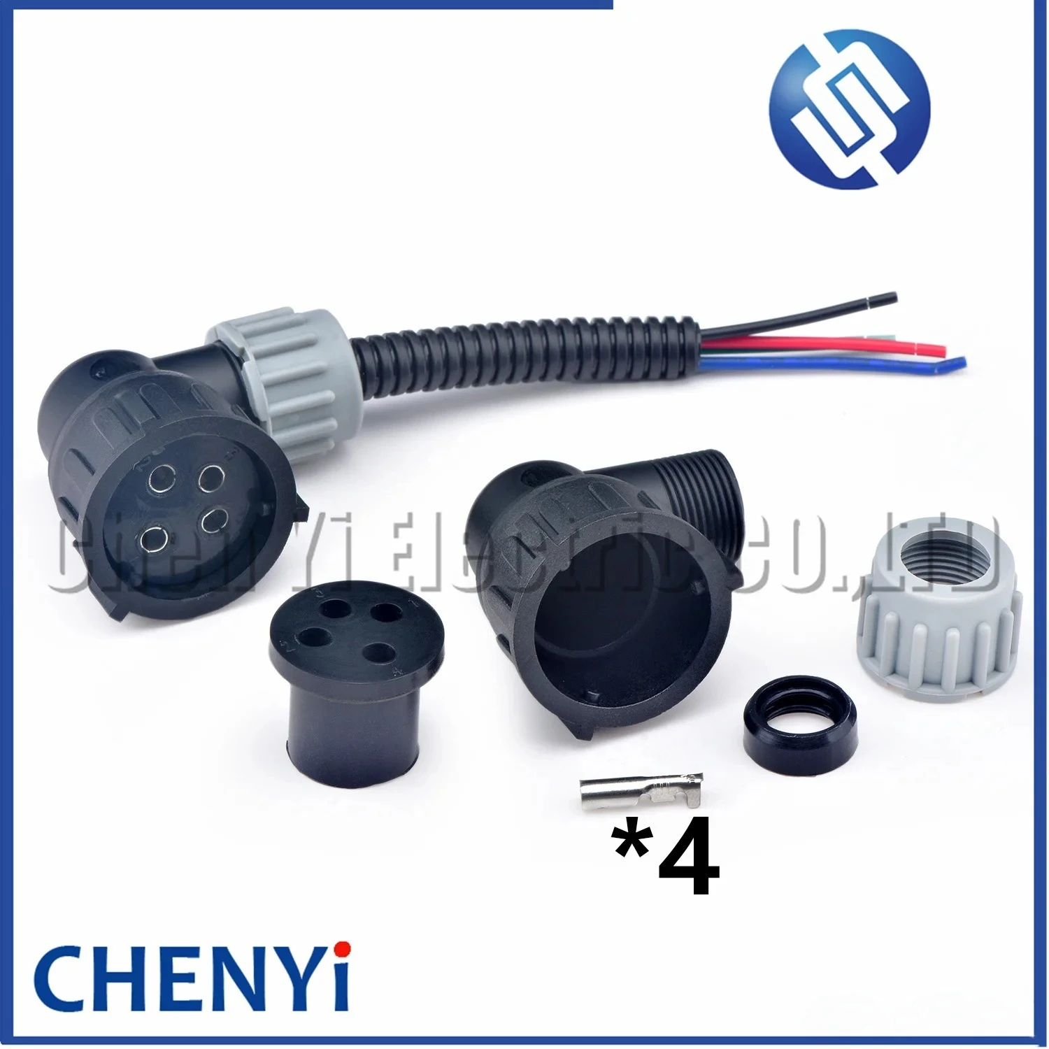 Conector automotivo à prova d'água de 4 pinos, sensor de pressão de caminhão, plugue de medidor de pressão 9800603   Para Delong F2000 F3000 HOWO A7