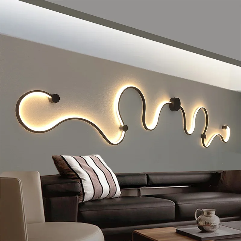 

Creative bedroom bedside decoration living room background wall corridor aisle lamp postmodern simple special-shaped wall lamp