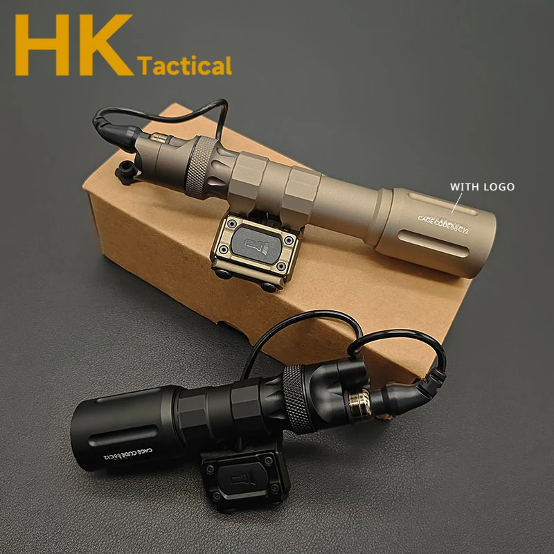 Tactical Flashlight LED1000LM Tactical High Power Weapon Scout Light Mod Button Pressure Switch Fit 20MM Rail with Original Logo