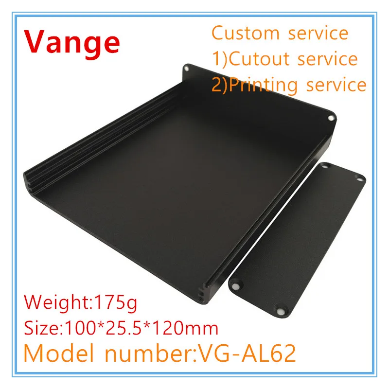 Vange electronics sensor enclosure 100*25.5*120mm aluminum instrument case
