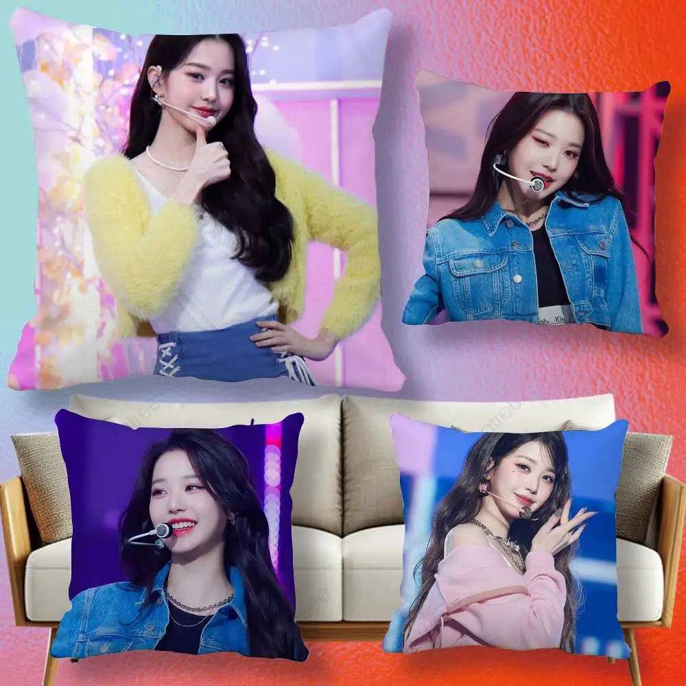 Корейская K-pop подушка с изображением Джей-Джо (Джанг Вон-ён), подарочная, с цифровой печатью высокого разрешения, яркий узор, для дома.