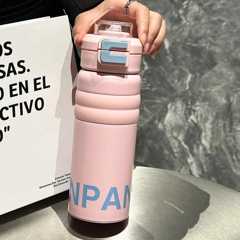 

Изолированная кружка из нержавеющей стали 316, портативная дорожная кружка, детская соломенная кружка, термос для холодной и горячей воды, студенческая бутылка для воды, новинка