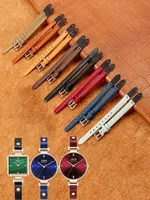 Genuine Leather Women Watch Strap for Jeep Spirit Jeep Fossil  Elixa Small Thin Strap 8mm Watch Band