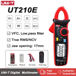 UNI-T UT210E UT210D Mini Digital Clamp Meter  AC DC Current Ammeter Voltmeter Pliers Professional Resistance Frequency Tester