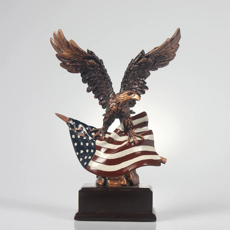 

Great Ambitions American Eagle Ornaments Creative Animal Sculpture Home Office Living Room Decoration Crafts