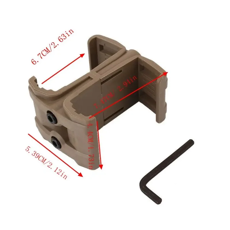 클립 라이플 커넥터 Paralelo, 듀얼 파라 AK AR15 M4 MP5 에어소프트 매그, 아브라자데라 커넥터 Paralelo, Acc