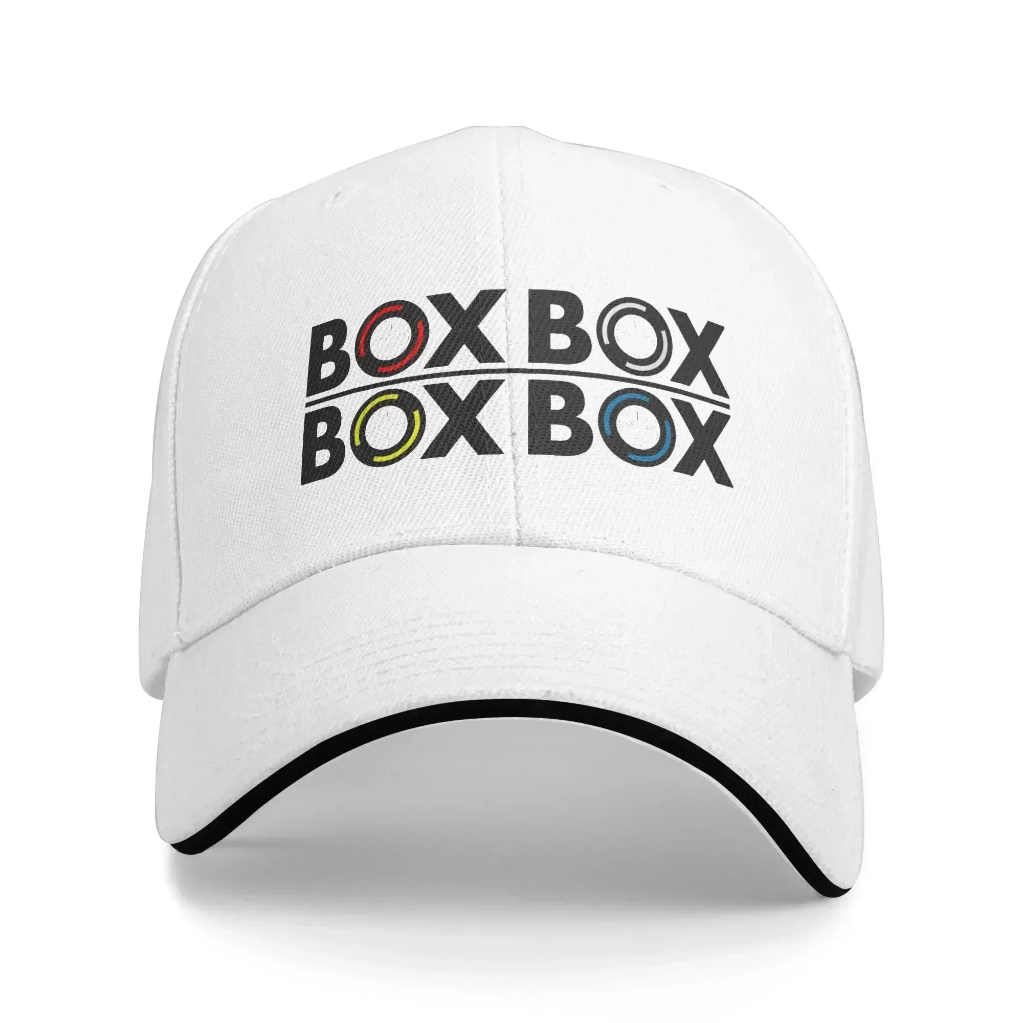 New Men Women Box Box Box Car Racing Hat Stylish Baseball Cap  Sun Hat Golf Headewear Gift