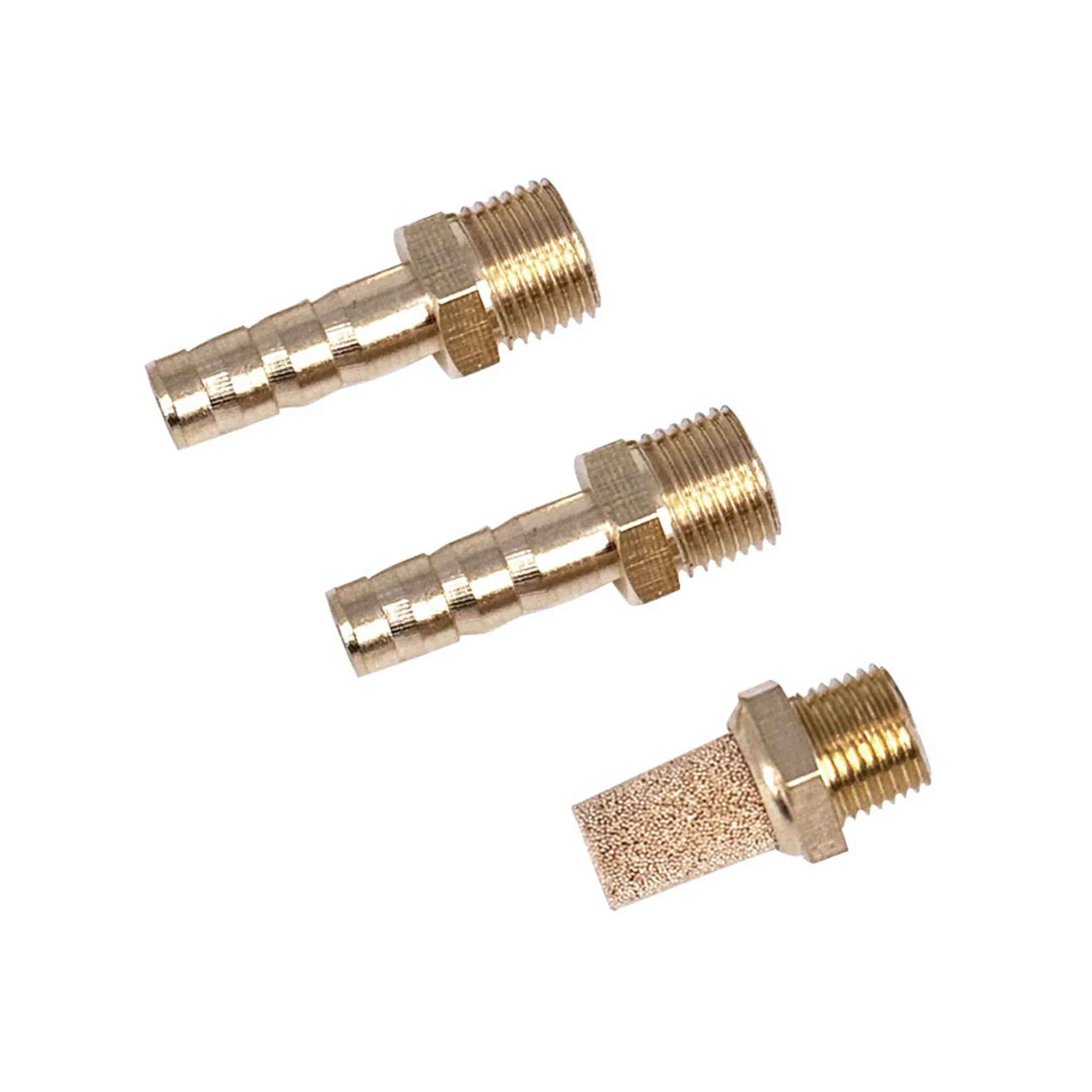 BONTO  Brass Connectors Fittings Sintered Air Vent Muffler For Electronic Boost Control Solenoid Valve