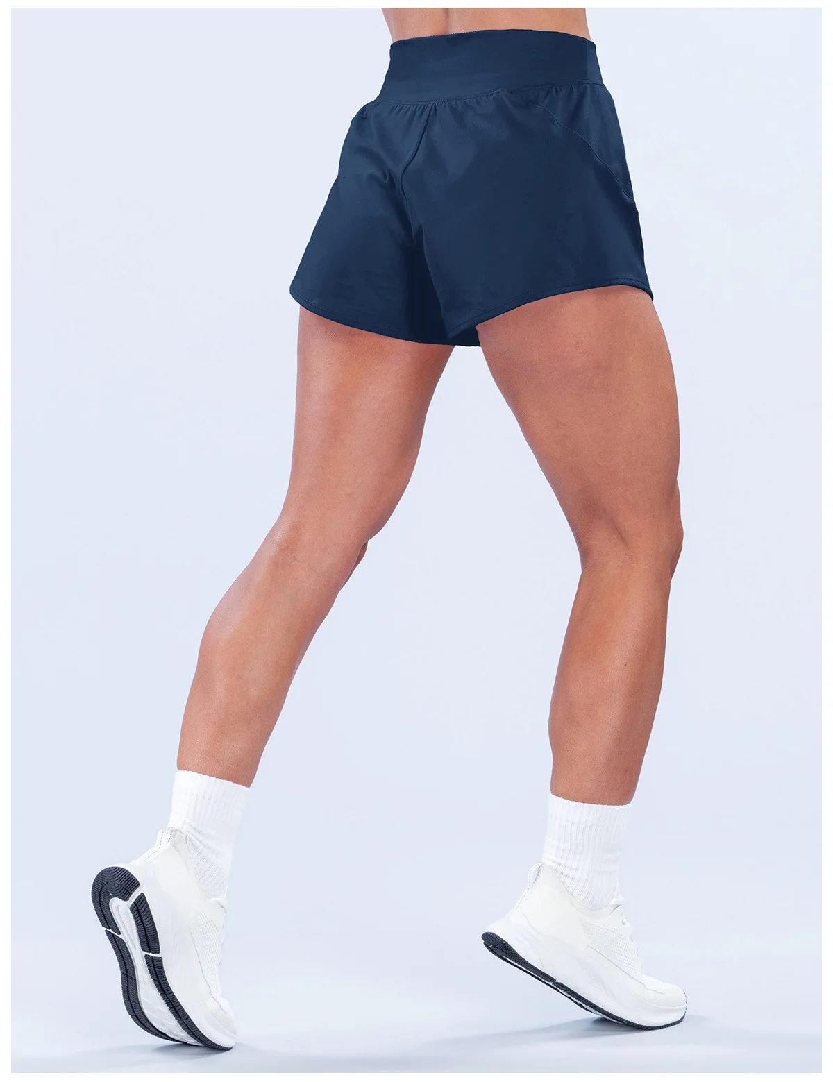 Origin Training Shorts Damen Hochgeschnittener Bund Sportshorts Yoga-Bekleidung Pilates Fitness Workout-Kleidung Laufshorts – Detail 7