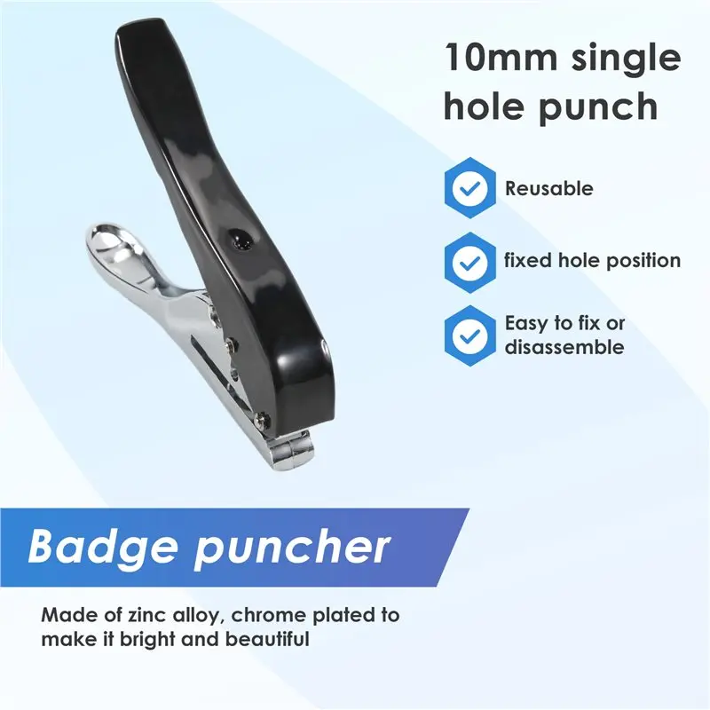 Limited Stock-FF Hole Punch Single Hole Hole Punch, Heavy Duty Hole Punch Single, Portable Handheld Long Hole Hole Punch