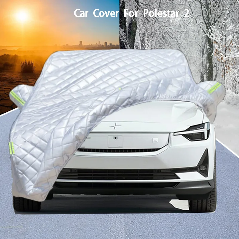 

For Polestar 2 Car Cover Delivers Hail Protection, Scratch Guard, prevents paint Peeling Rain & Snow Resistance