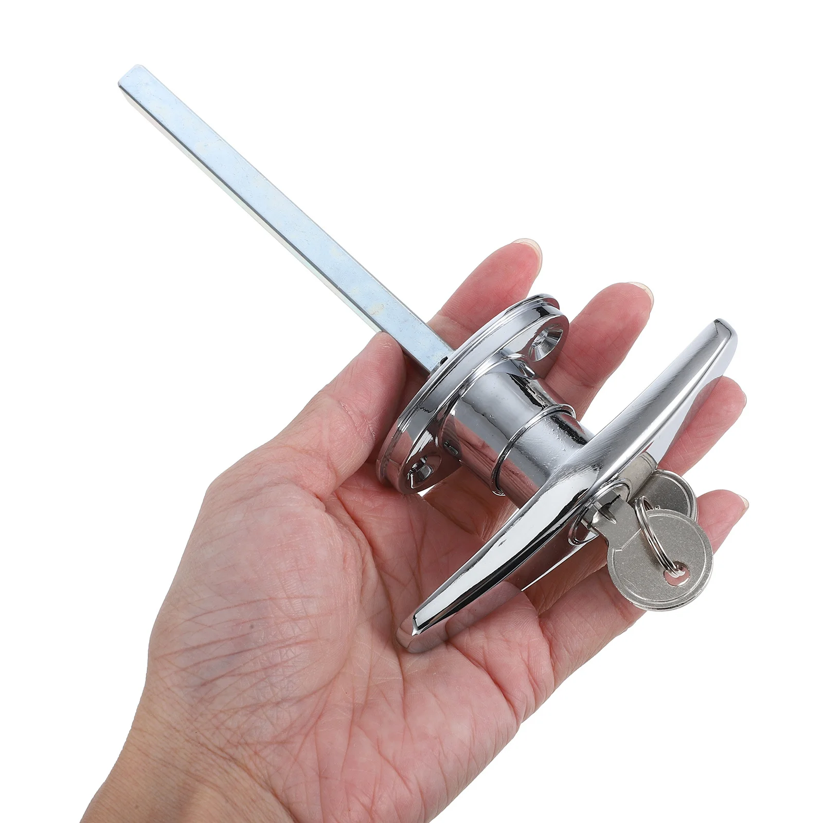 T Griff Zink-legierung Für Garage Scheune Tür Schuppen Tor Möbel Schrank Outdoor Sicherheit Lock Set Tür Griff Lock Kit