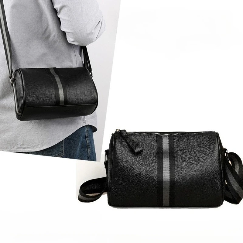 New Fashionable Men's Single-shoulder Bag, Large-capacity Simple Crossbody Bag, Multi-functional Waterproof Messenger Bag