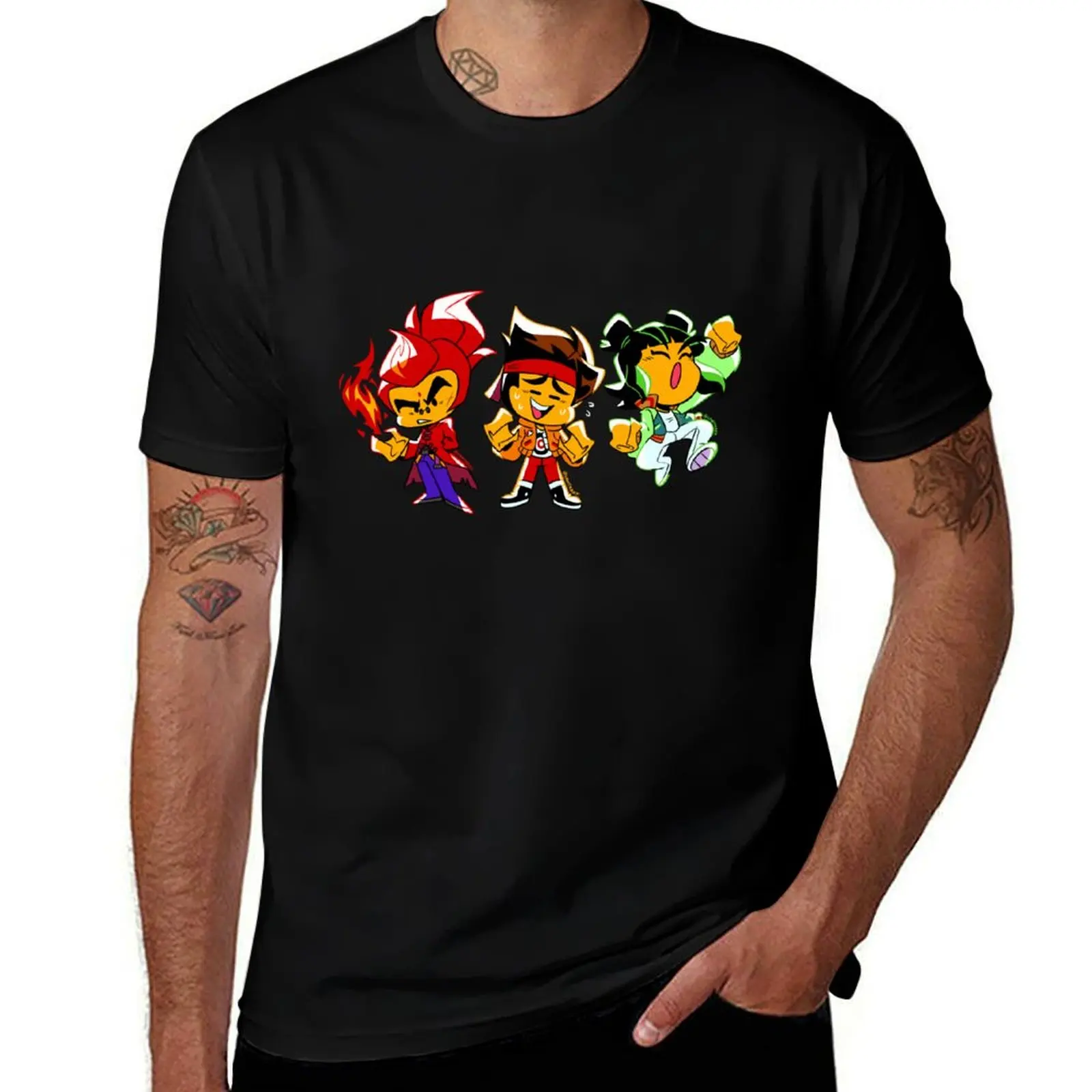 Traffic Light Trio 02 T-Shirt Minimalist Graphic Tee Shirt T-Shirt