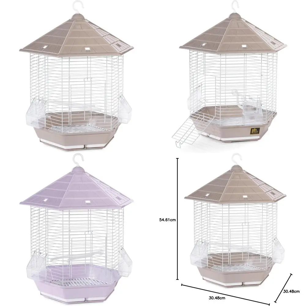 

large stone and brown copacabana style bird cage