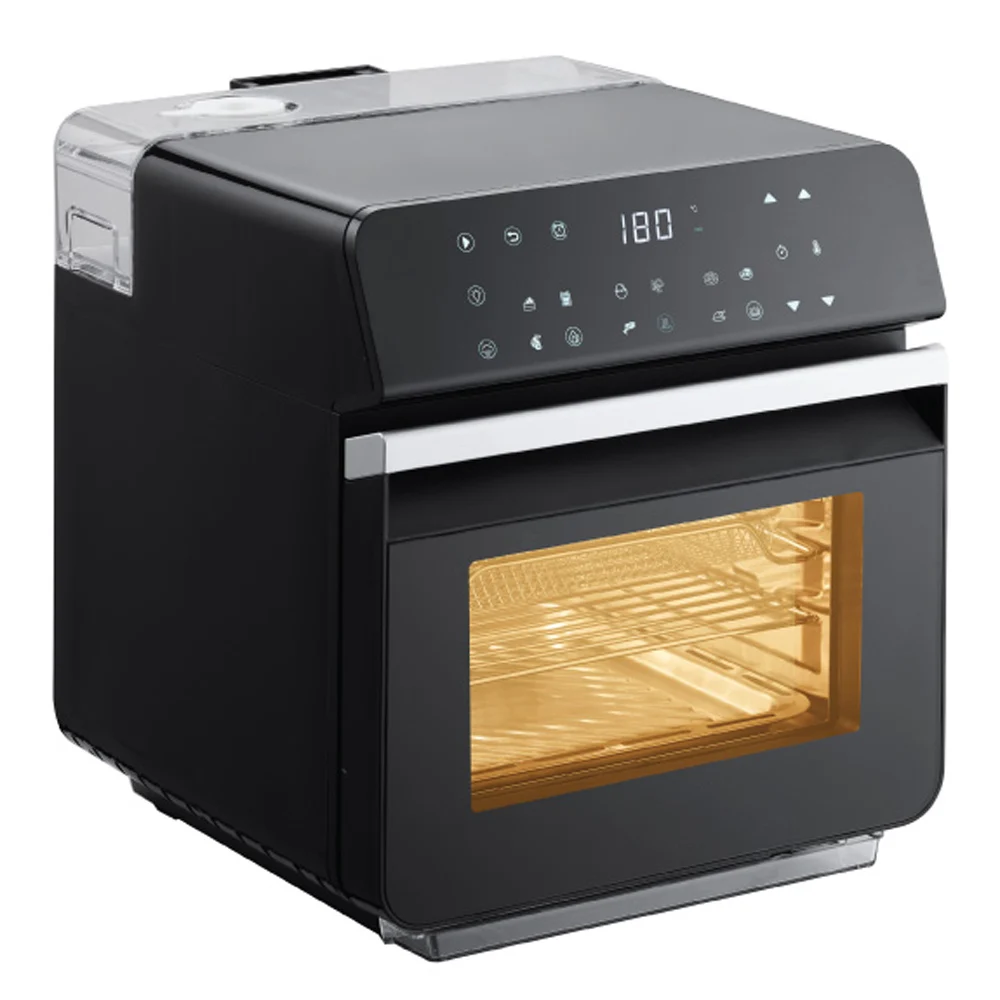 10L 12L 15L Stainless Steel Digital steam air fryer toaster oven smart wifi visible steam air fryer oven without oil