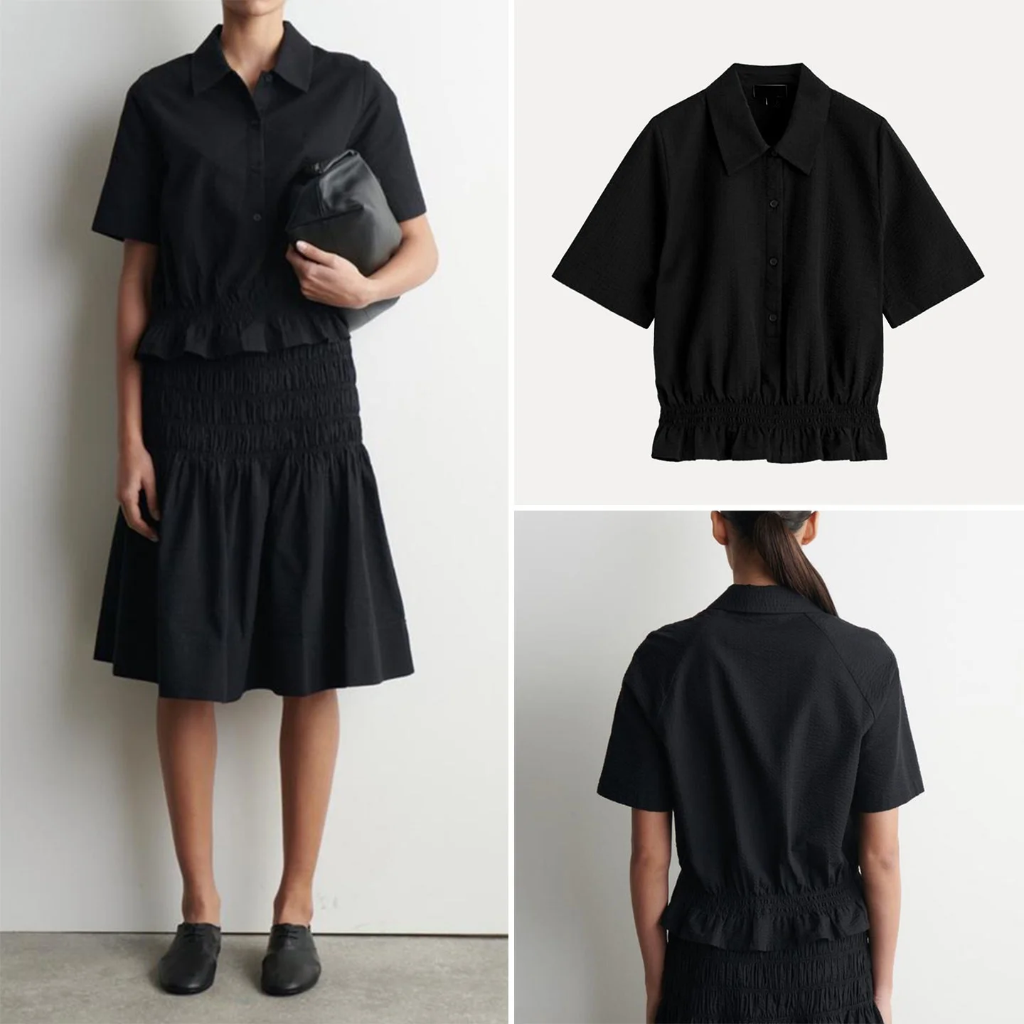 

Модная женская рубашка с коротким рукавом, весна 2026, с отложным воротником, приталенная, в повседневном стиле, китайский бренд ZADATA