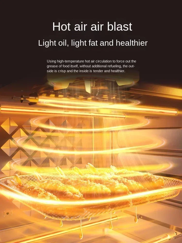 Air Frying Electric Oven Large Capacity Household Small Multi-functional Cake Bread Baking Machine Household Oven