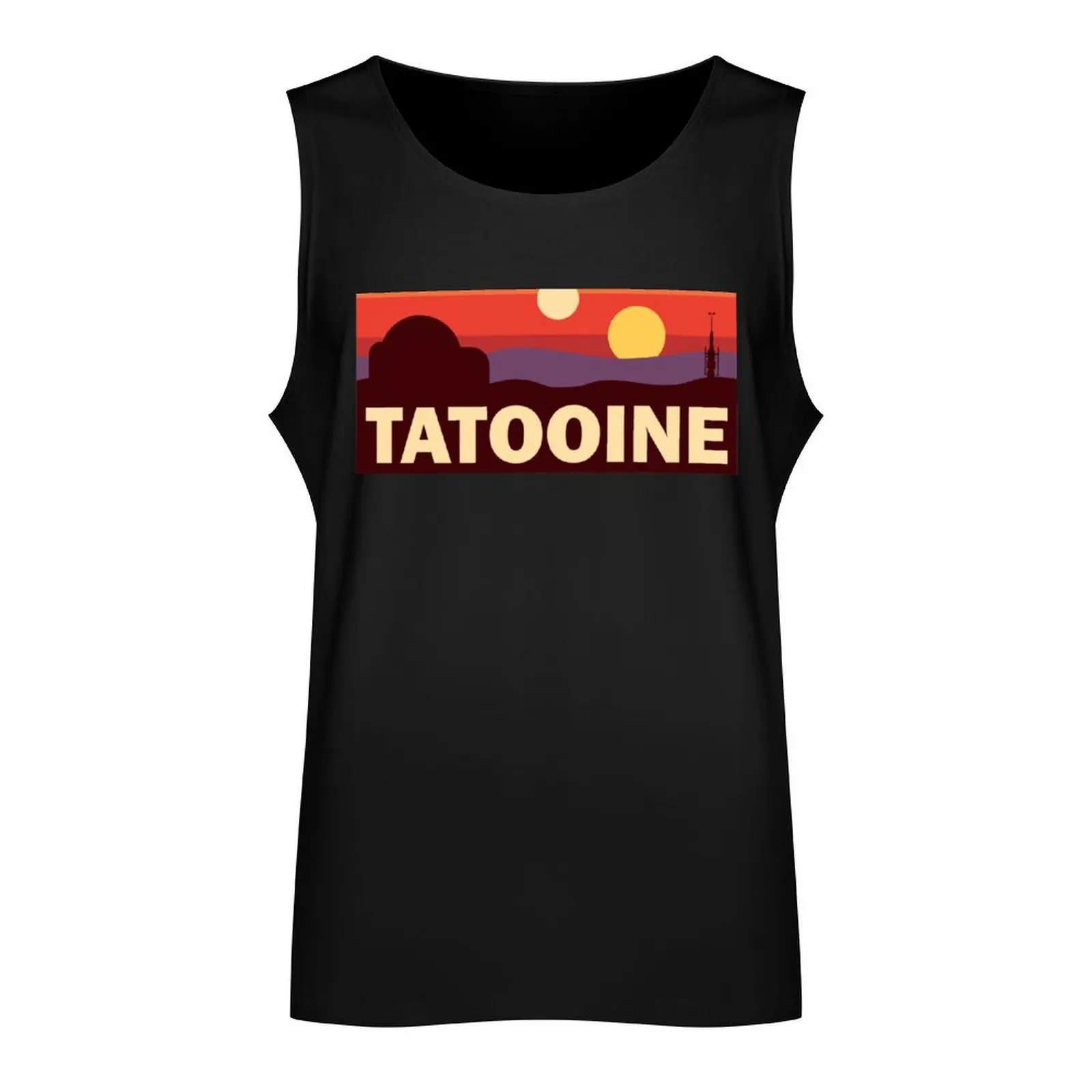 Tatooine Sunset Vintage Tank Top Men gym sportswear Clothing