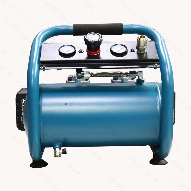 Industrial high-power air compressor rechargeable wireless lithium battery air compressor dual barometer power tool