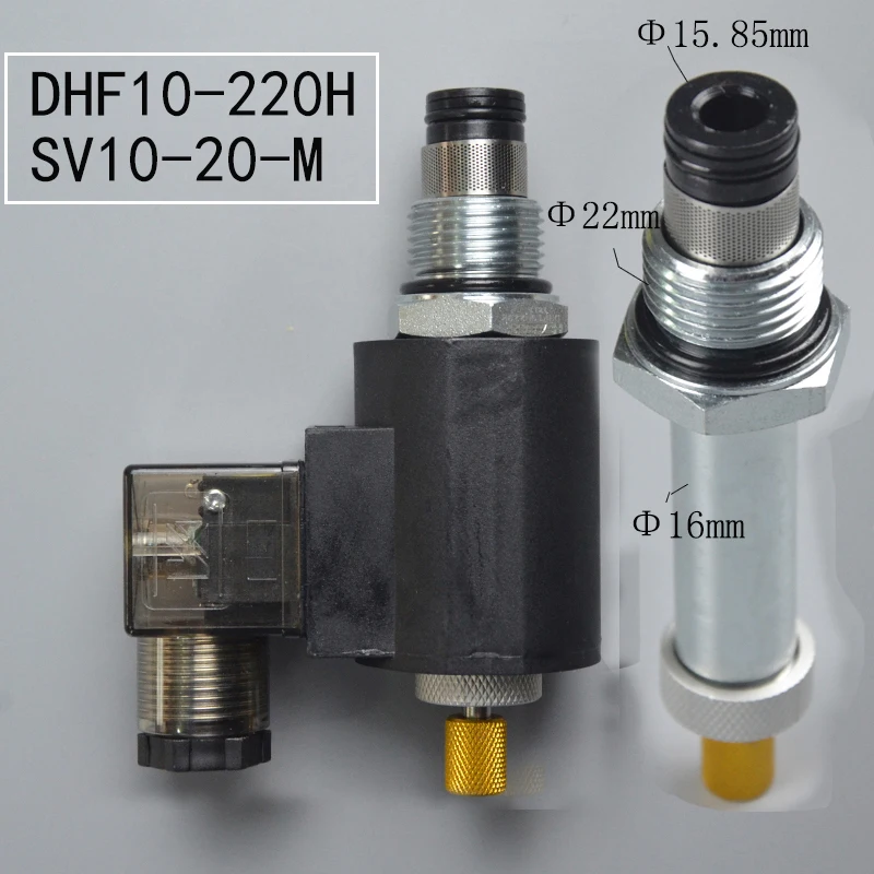 

2 Way 2 Position Normally Closed Hydraulic Valve Cartridge Solenoid Valve DHF10-220H SV10-20H