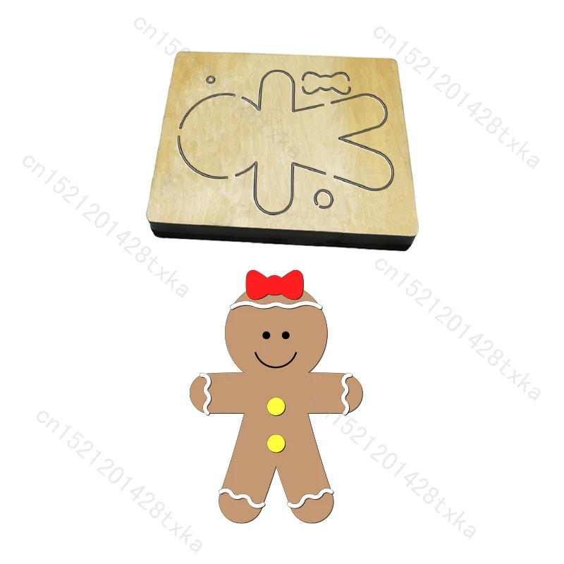 

Новая кукла-головоломка, деревянная штамповка для скрапбукинга N59, вырубные штампы, несколько размеров