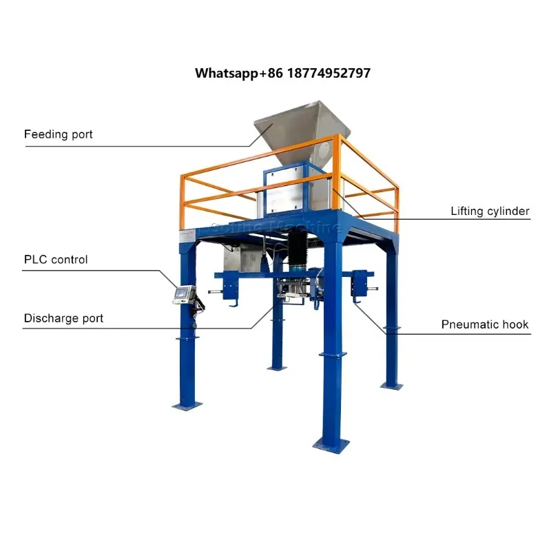 Heavy Duty Automatic Ton Bag Filling Machine Granular Fertilizer Packaging Production Equipment