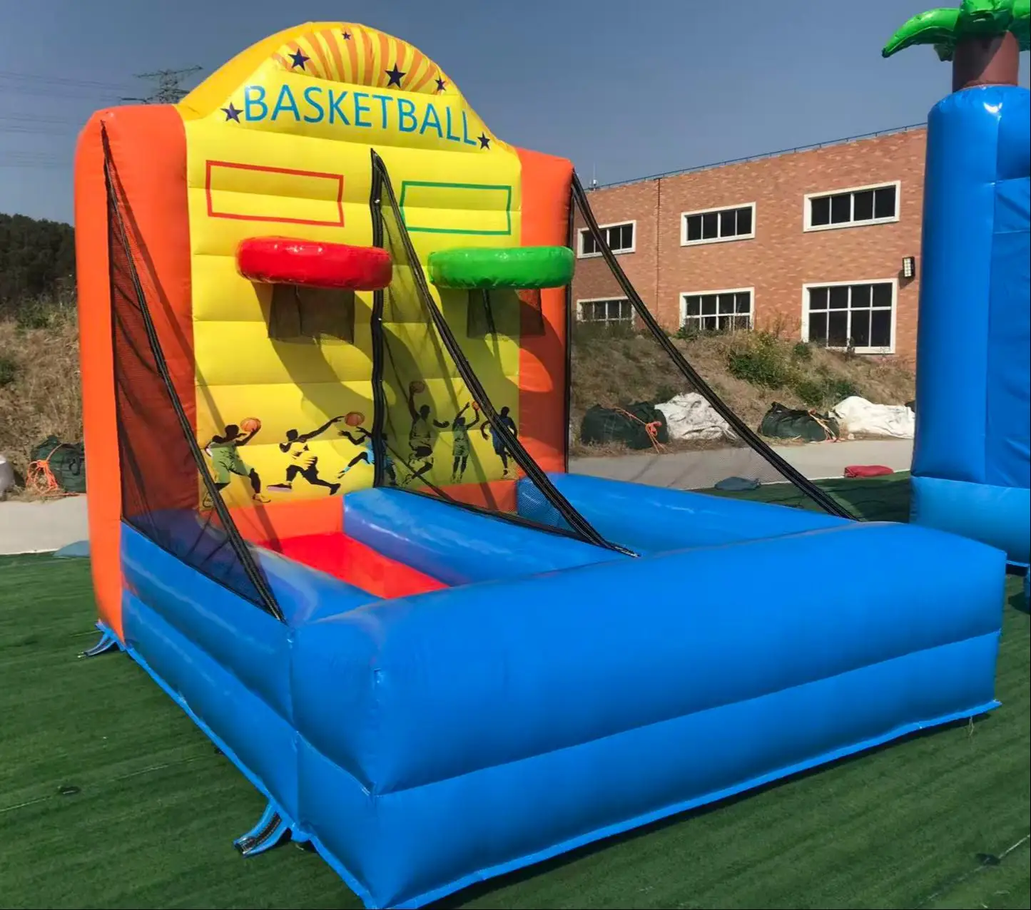 

Новая надувная баскетбольная стойка для игр в помещении и на улице, надувная игра для вечеринок, дней рождений и школьных мероприятий