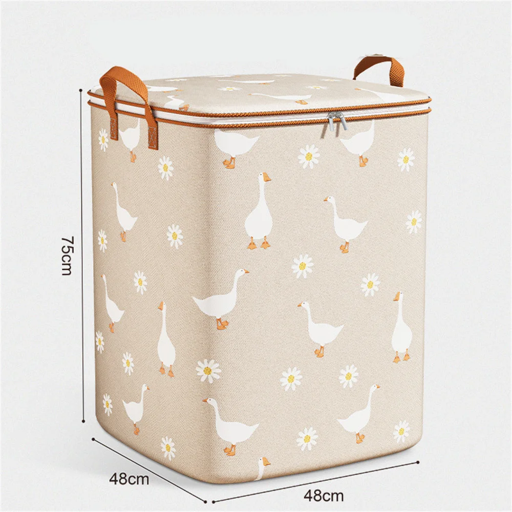 Large Capacity Clothes Quilt Storage Basket Foldable Quilt Storage Bag 100/140/180l Foldable Blanket Underwear Storage Box