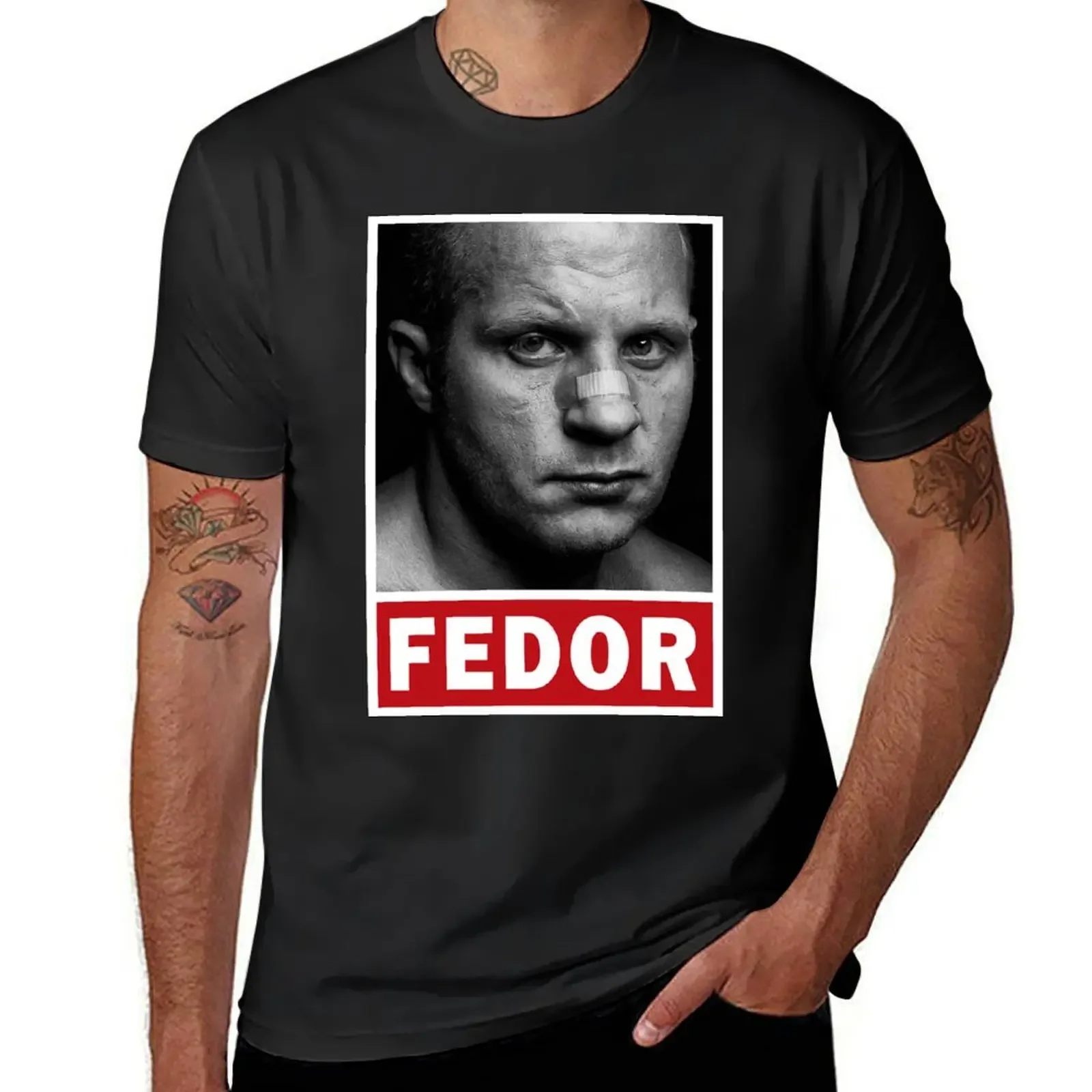 Fedor Emelianenko T-Shirt cotton man t-shirts oversized t shirt shirts graphic tee summer tops mens fashion