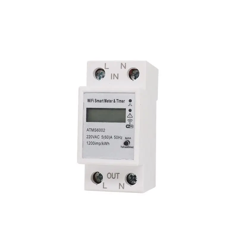 2023 Hot sell DIN rail Single phase WiFi energy meter