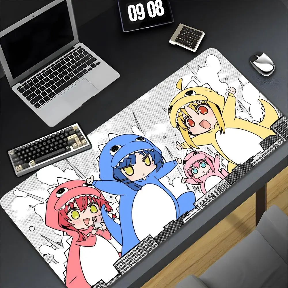 Bocchi the Rock Mouse Pad XXL Gamer Gaming PC Computer Otaku Locking Edge DIY Customized Photo Laptop Notebook Desk Mat