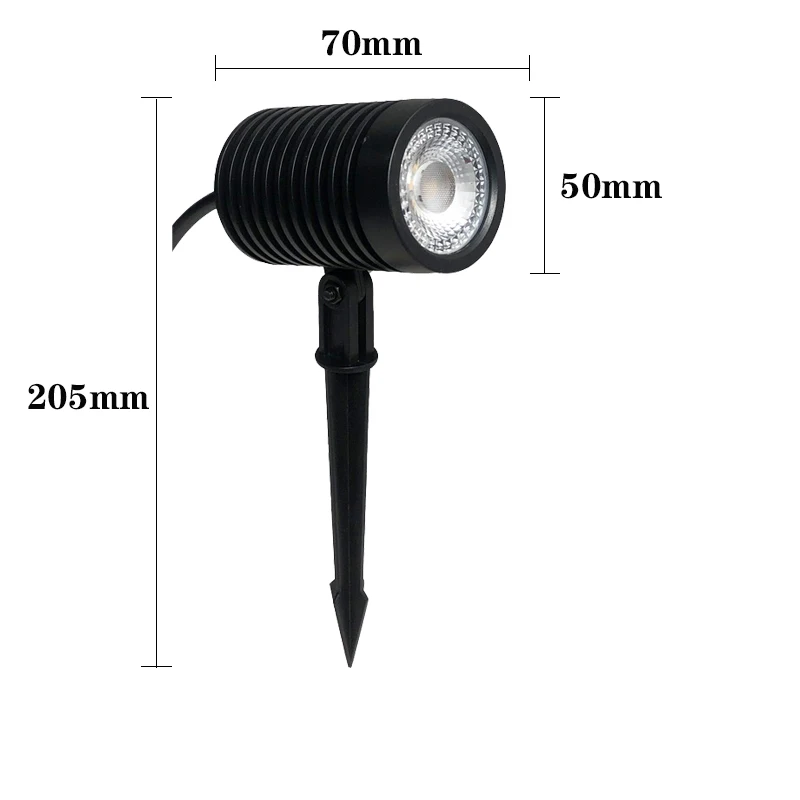 

CHJJLL 220V waterproof plastic outdoor pathway lawn lamp landscape garden spot light spotlight led spike garden light