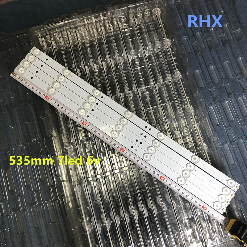 LED backlight strip FOR   WD-320B0B28-0801S-01     530MM   7LED 6V  Aluminum  100%NEW
