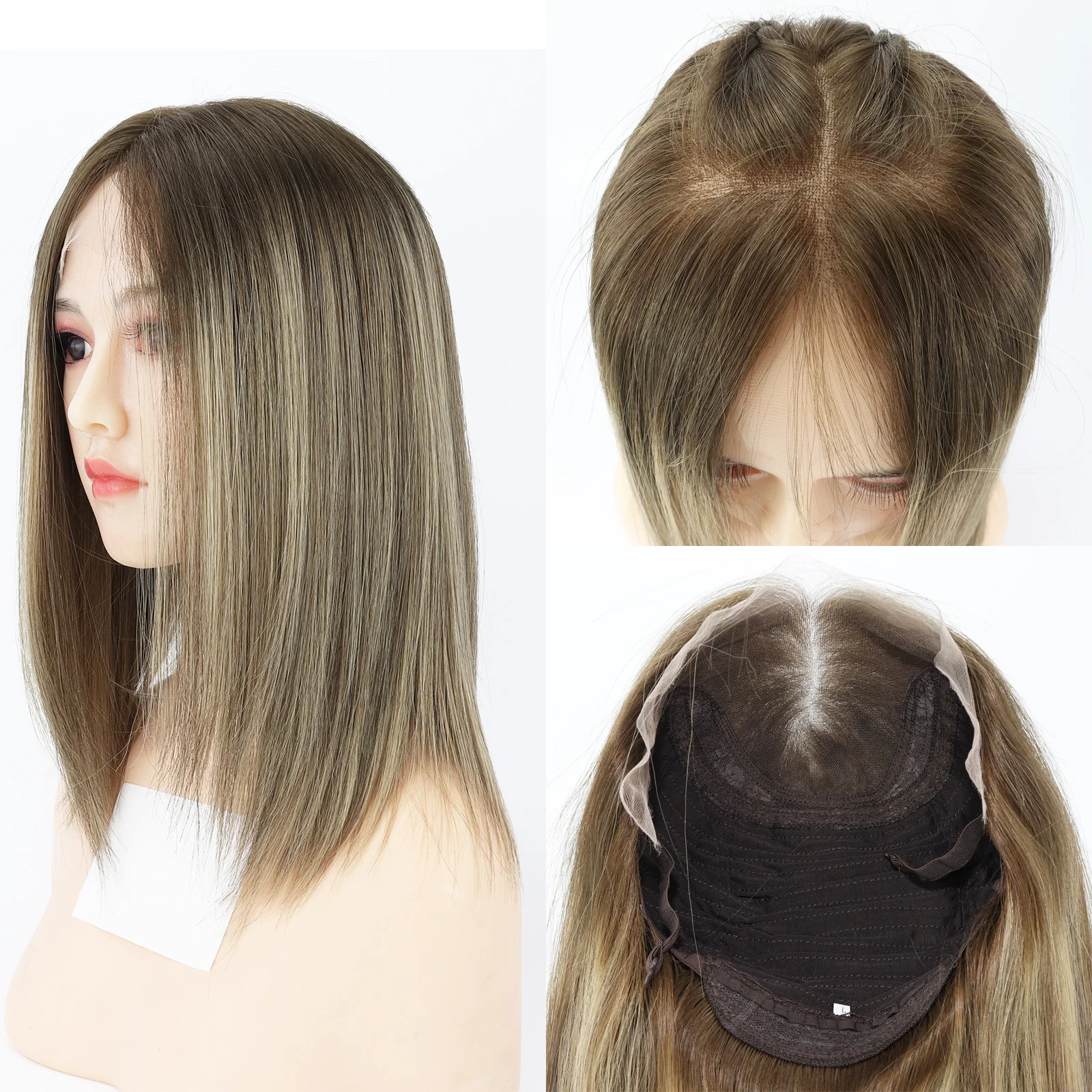 

# Парик F4 Highlight Jewish Wig HD Lace Front с имитацией кожи головы, из натуральных европейских волос, двойной вытяжки, с естественной линией роста волос