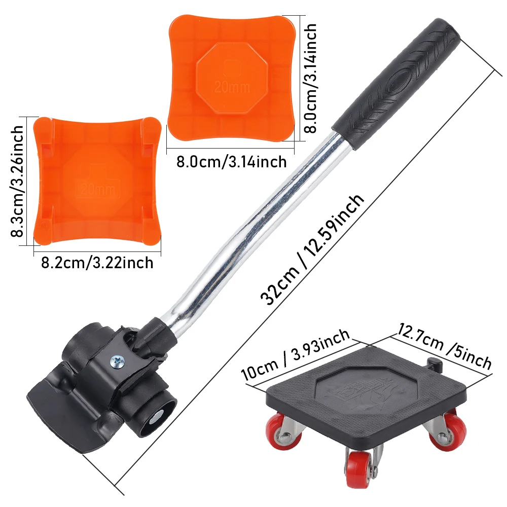 500KG Heavy Duty Furniture Lifter Transport Mover Sliders Furniture Roller Furniture Dolly Labor-Saving Furniture Mover Tools image 3
