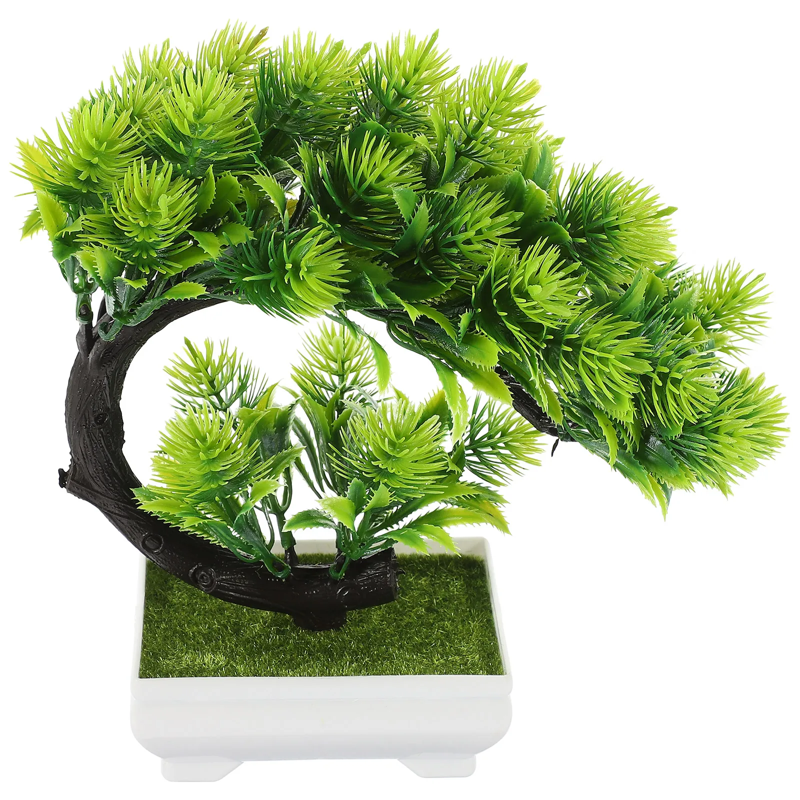 

Artificial Potted Simulation Bonsai Decor For Home Office Realistic Greenery Modelbonsai Tree Decoration Fake Plant Living Room