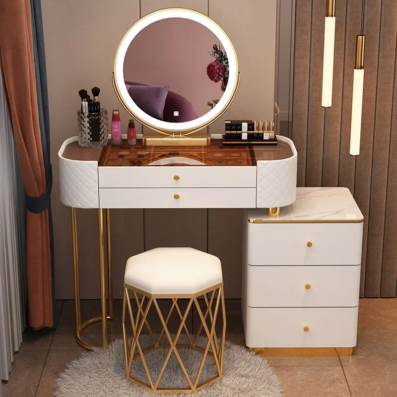 Nordic Dressing Table Drawer Beautiful Storage Girls Makeup Bedroom Dressing Table Living Room Furniture Meuble De Rangement