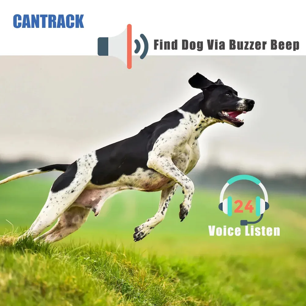 4G GPS IP67 Waterproof Multi-Functional Pet Locator for Hunting Dogs with 4000mAh Battery