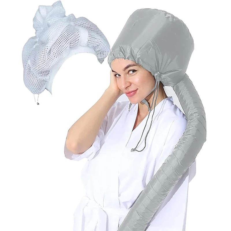 Net Plopping Cap For Drying Curly Hair Plopping Cap Curly Hair With Adjustable Strap Net Plopping Satin Diffuser Cap