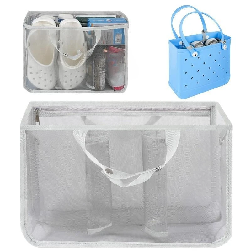 

Beach Bag Organizer For Insert Lightweight Mesh Divider