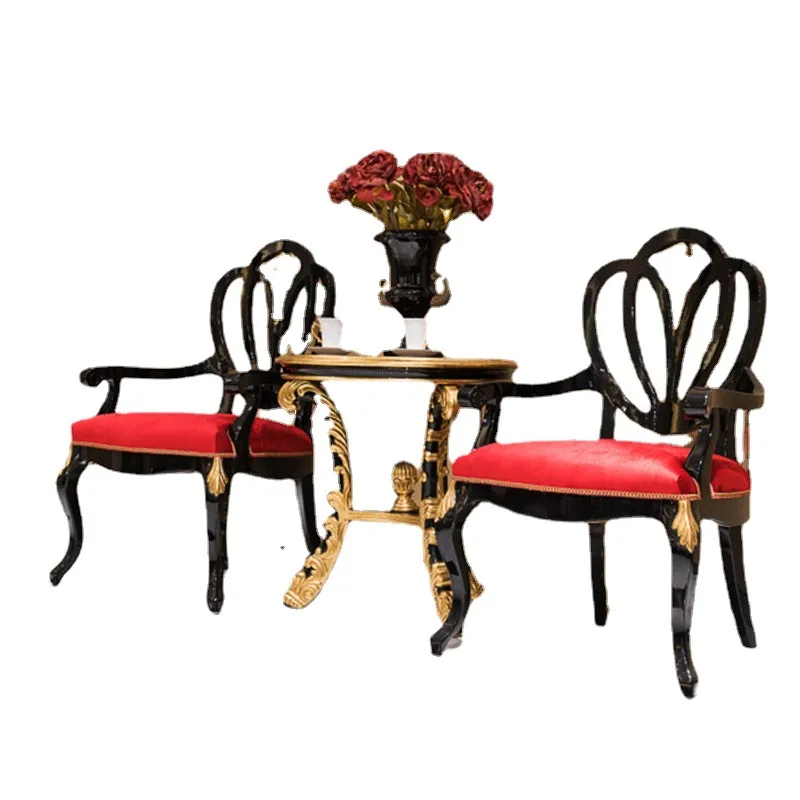 

European sofa chair bedroom single tiger chair beauty salon high back balcony leisure chair