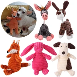 Jouet en peluche avec couineur pour chien, entraînement interactif, Animal, raton laveur, coque en cuir, fournitures pour animaux domestiques