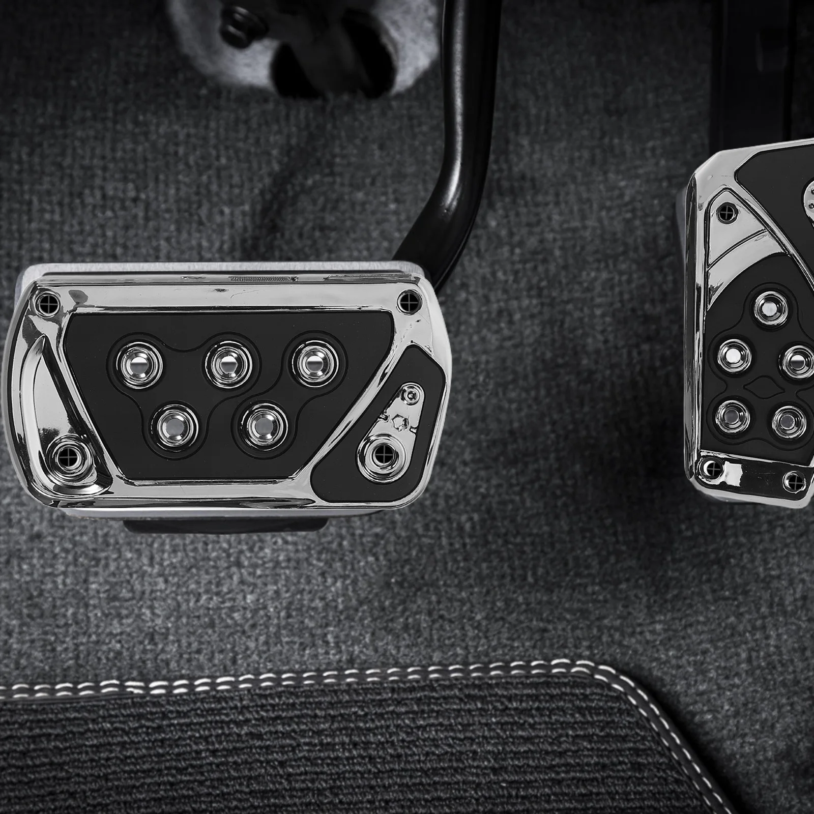 

1 set 1 Set Universal Car Brake Pedal Cover Non-Slip Footrest Pad For Manual Automatic Vehicles Durable Replacement Auto Part