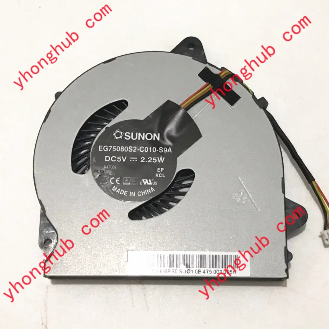 

SUNON EG75080S2-C010-S9A DC 5V 2.25W 4-Wire Server Cooling Fan