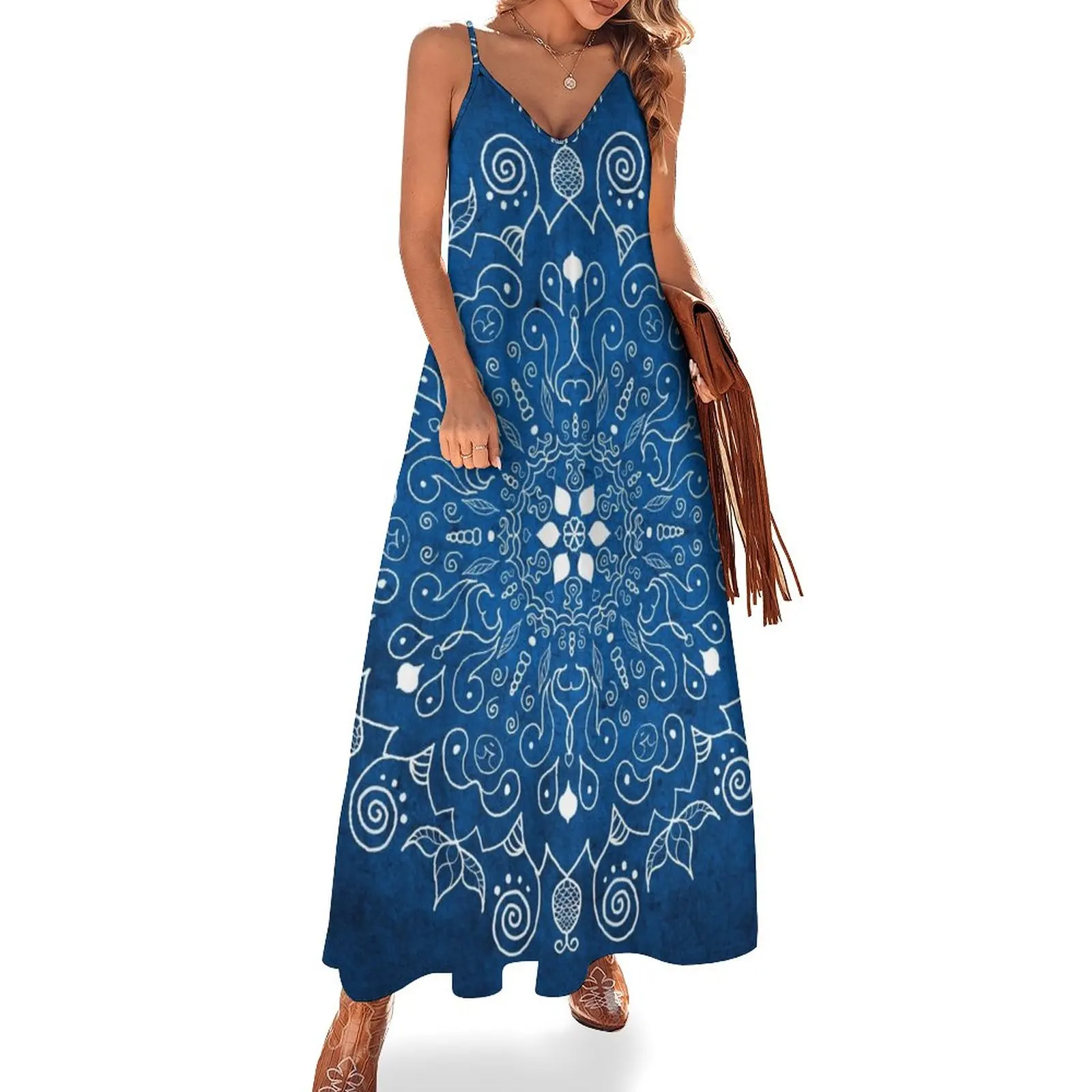 

Mandala Blue Sleeveless Dress Dress for pregnant women summer dresses womens 2024 dress dresses