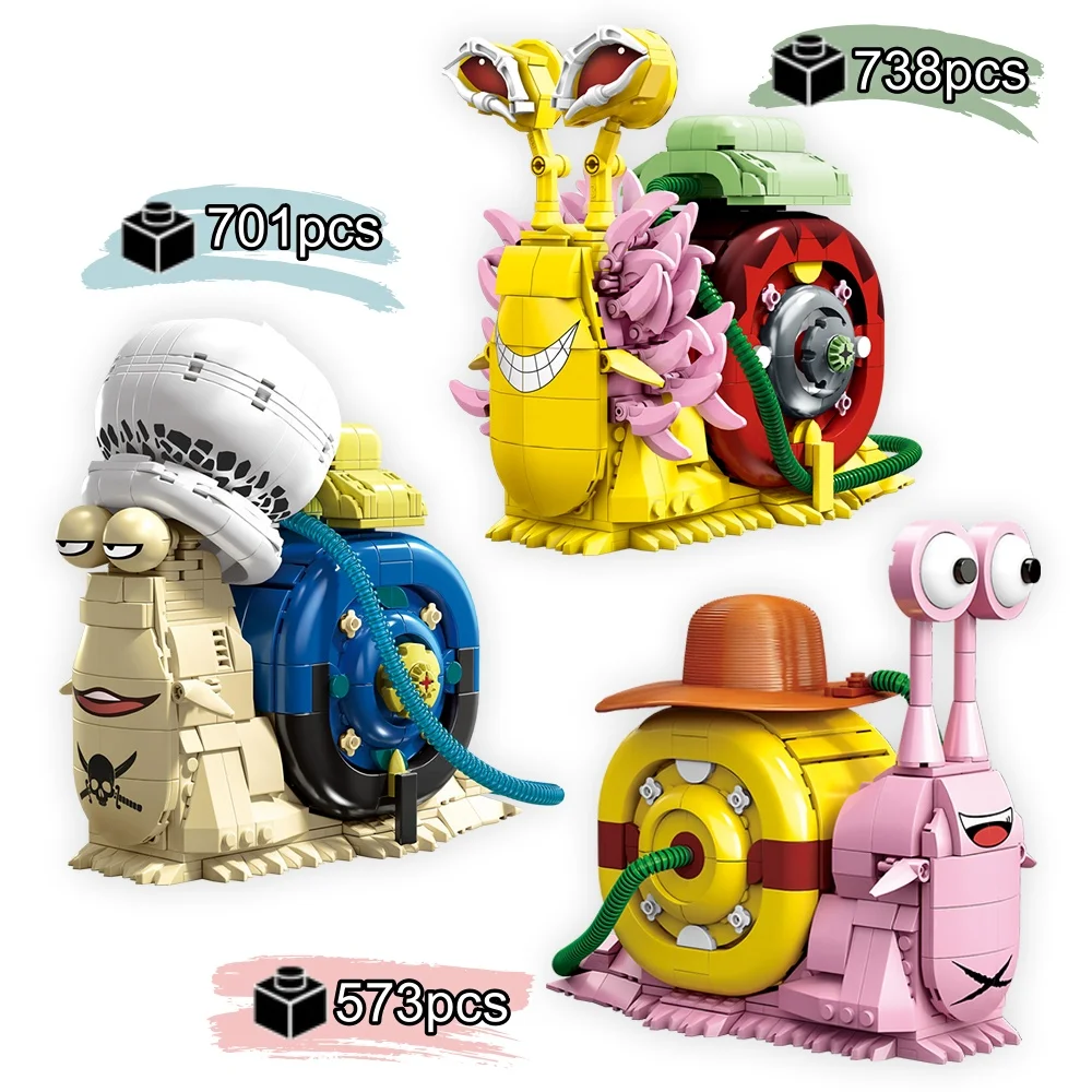 

DIY креативная модель животного, улитки, насекомых, строительные блоки, кирпичи, игрушки, MOC в сборе для детей и взрослых, подарки на день рождения, Хэллоуин, Рождество